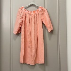 Trina Turk smocked neckline (can be off the shoulder) striped a-line dress